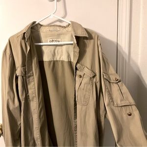 Mens Button Up Shirt Orvis Size L
